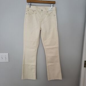 J. Crew 9” Demi Boot Crop in Natural NWT